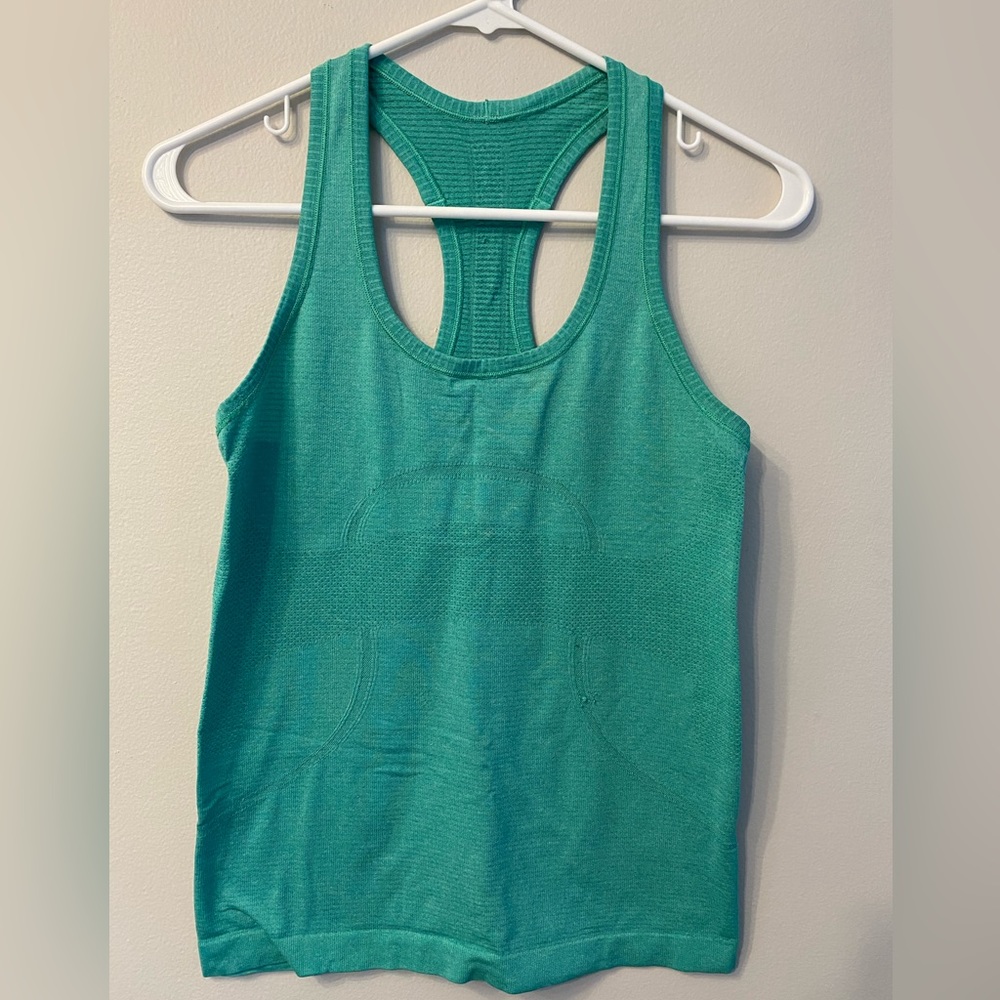 Lululemon Swiftly Tech Racerback Tank Teal Sz 6